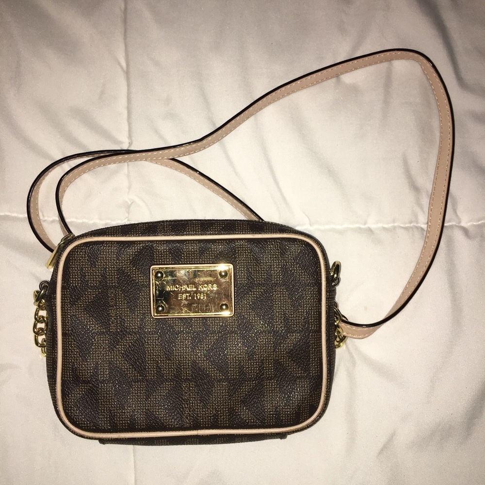 Micheal Kors brown crossbody bag